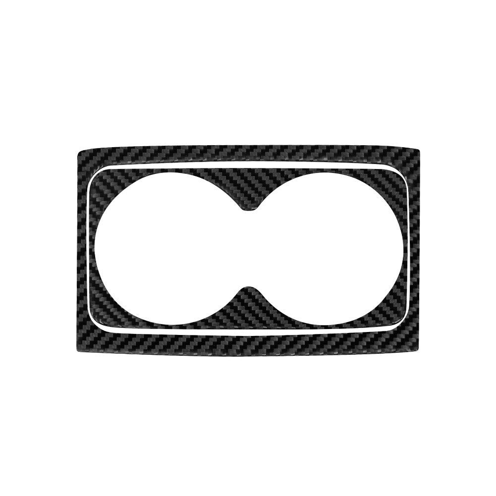 Carbon Fiber Rear Cup Holder Frame Cover Trim for Ford Explorer 2020-2023