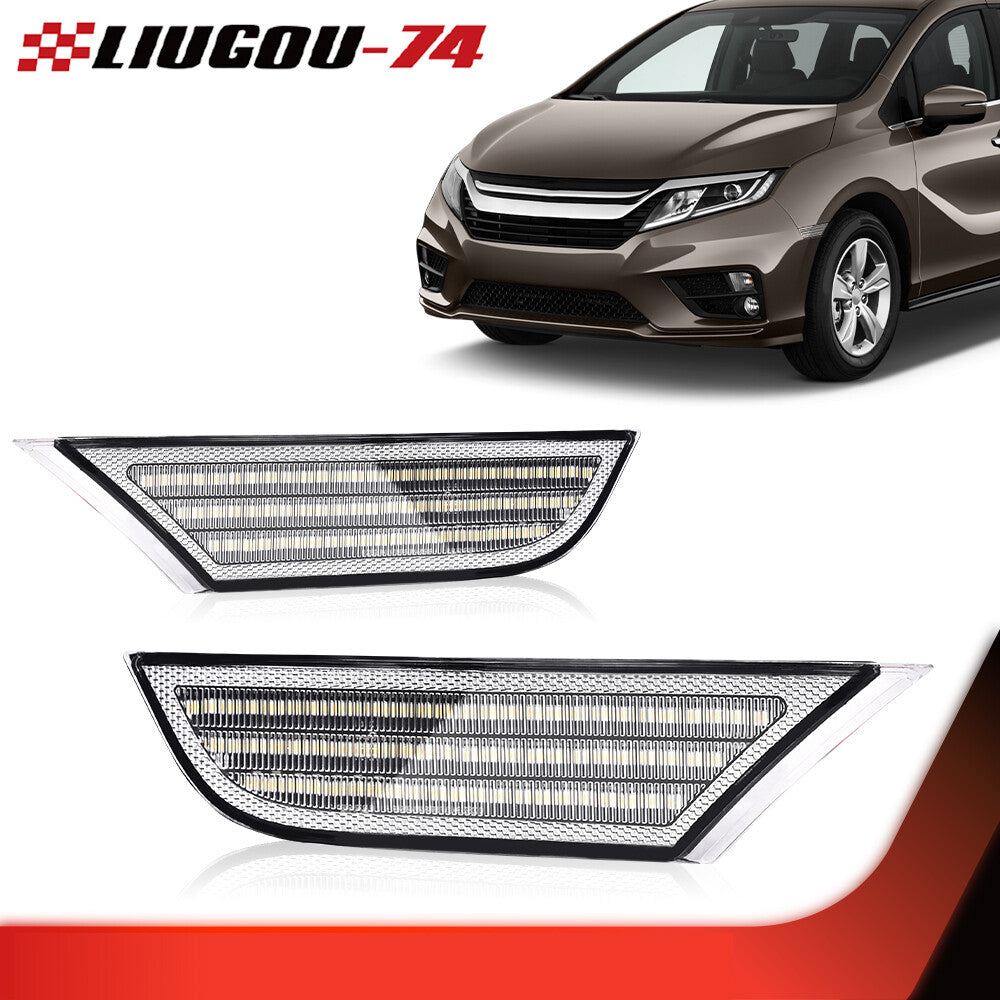 LED Sequence Signal Side Marker Lights for 2018, 2019, 2020, and 2022 for Honda Odysseys