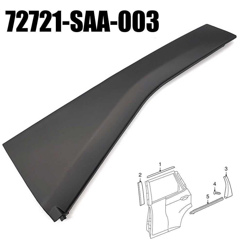 Enhanced Replacement Right Rear Door Pillar Garnish for Honda For Fit 20072008