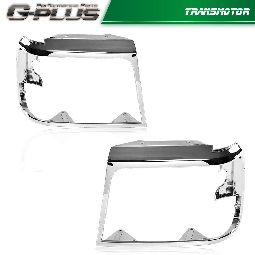 Chrome headlight trim bezel kit for Ford for Mustang F150 pickup trucks - USA