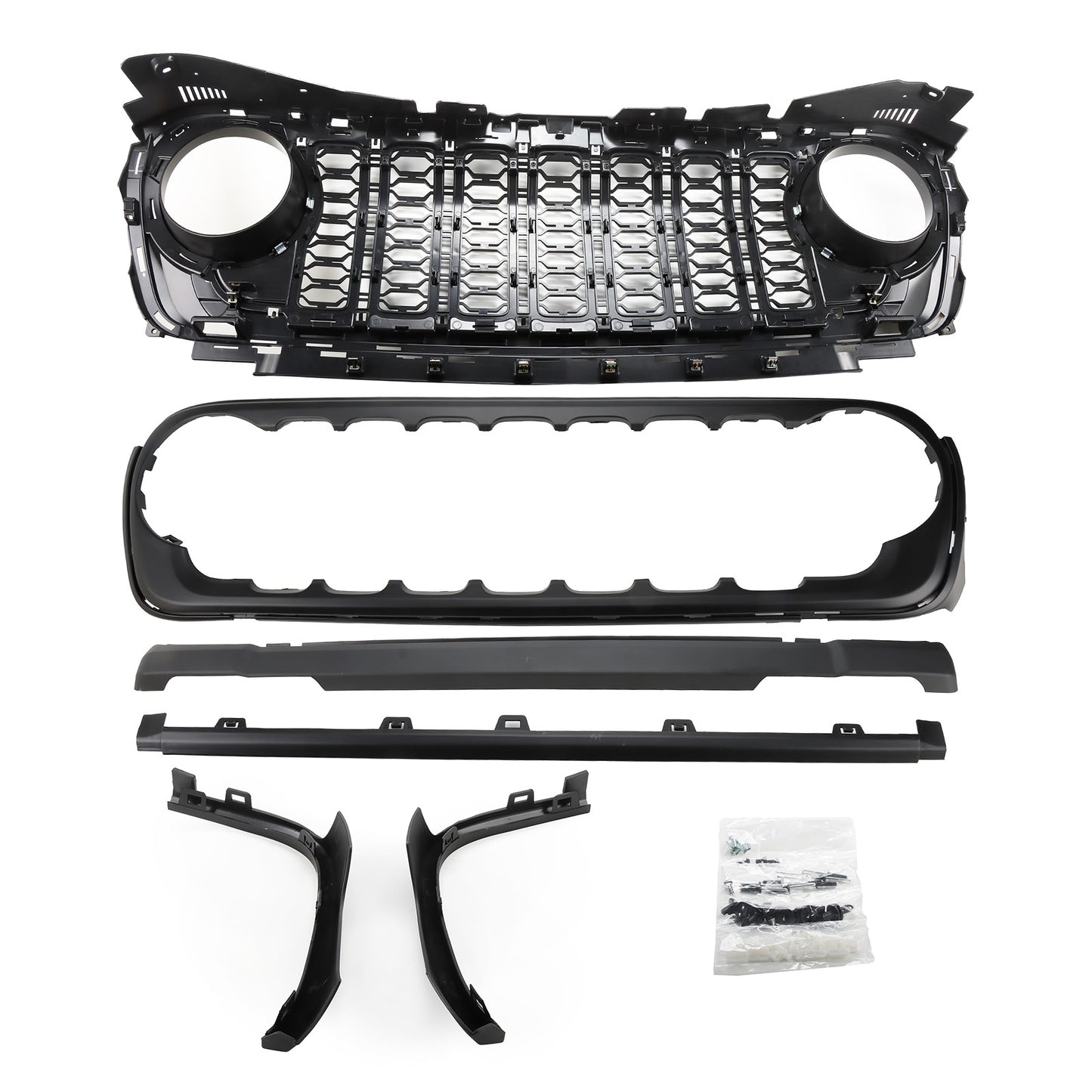 for Jeep for Wrangler JL Upgrade to 2024 JL 2018-2023 NEW Front Grill Bumper Grille