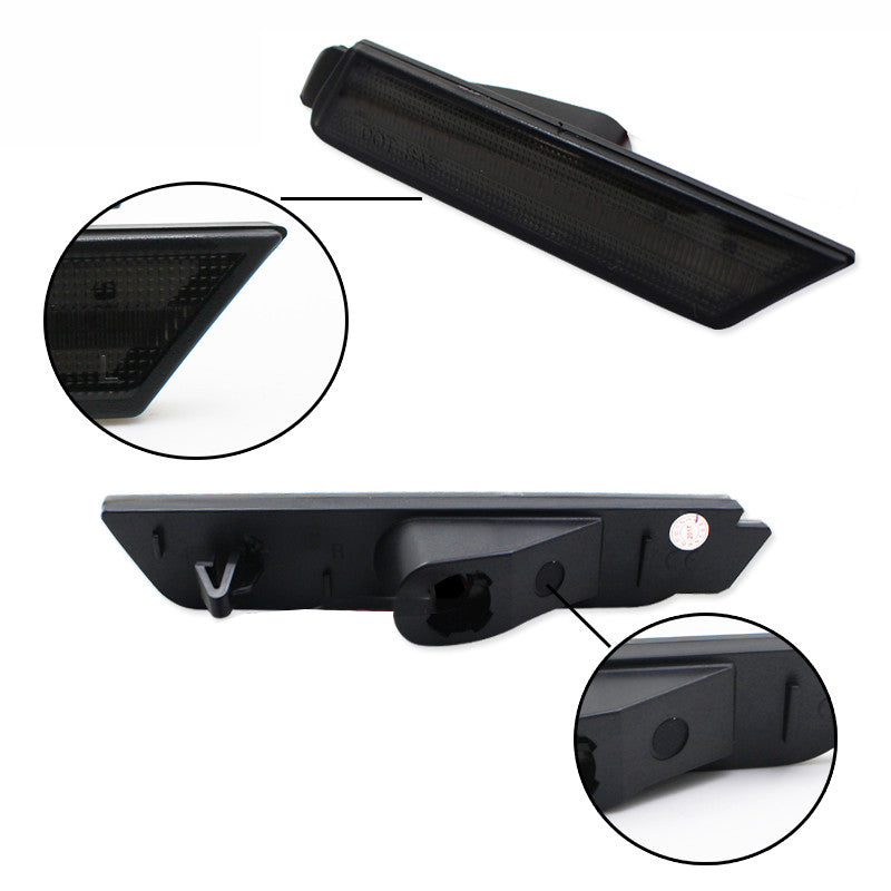 4-piece smoked lens front and rear side marker light housing for 2010-2015 for Chevrolet Camaro
