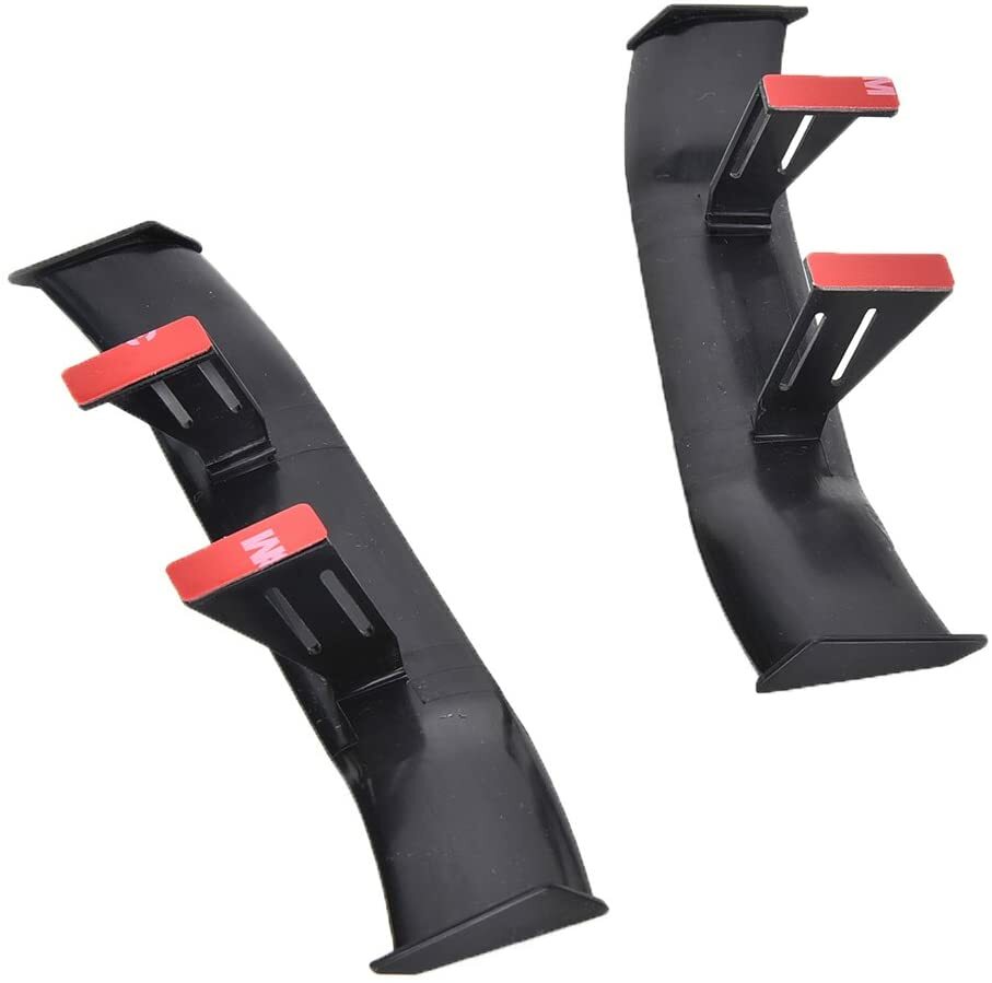 2 Pcs for Mini Spoiler Auto Car Tail Decoration Spoiler Wing Carbon Fiber Print Look