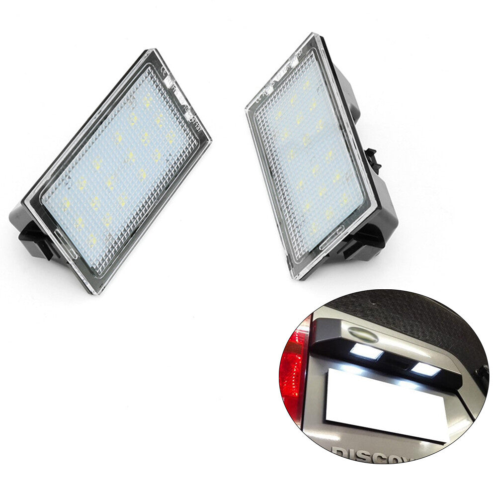2x Car Rear Led License Number Plate Lights Lamps for Land Rover Discovery 3 4