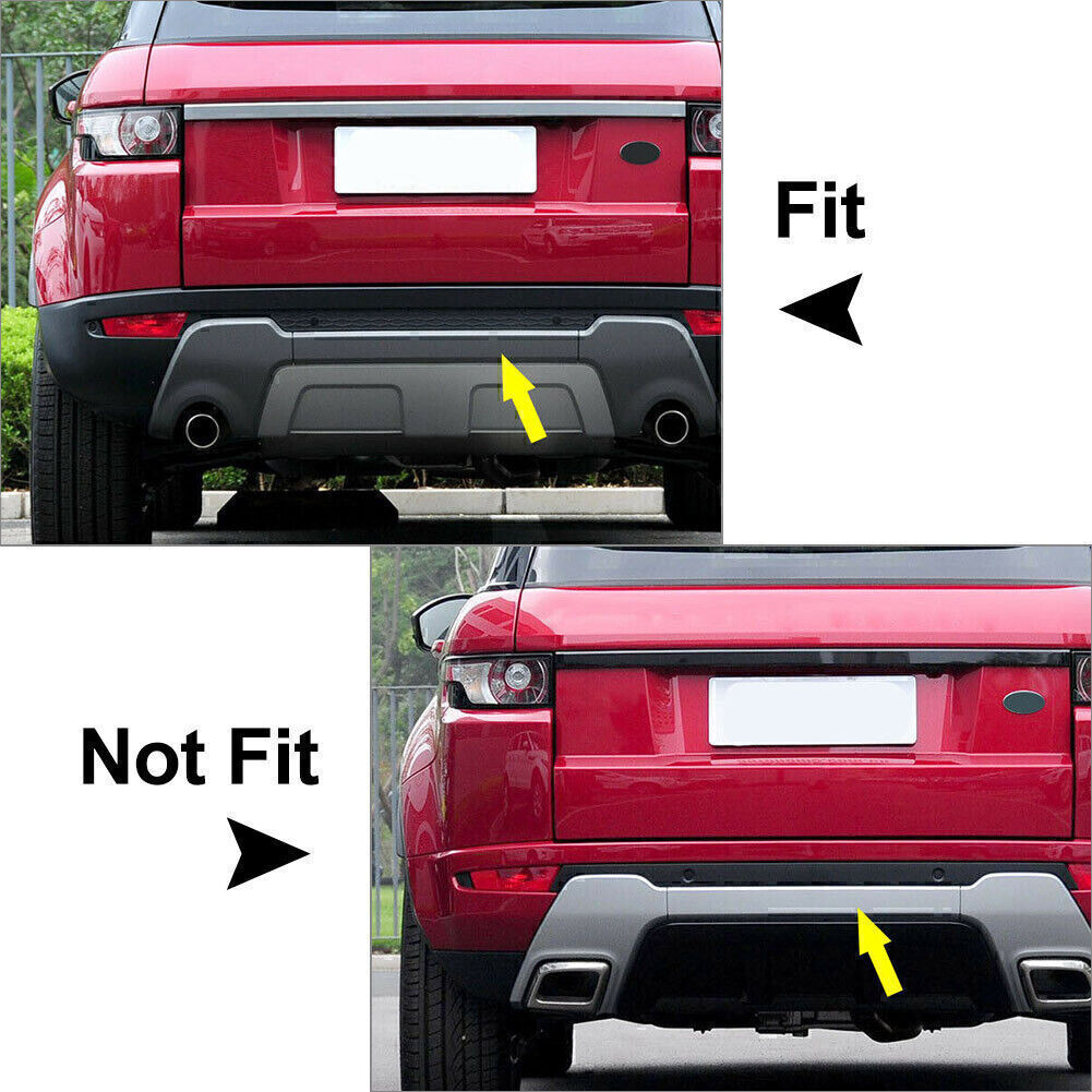 Rear Bumper Lower Central Gray Bar Trim Cover for Range Rover Evoque 2012-2018