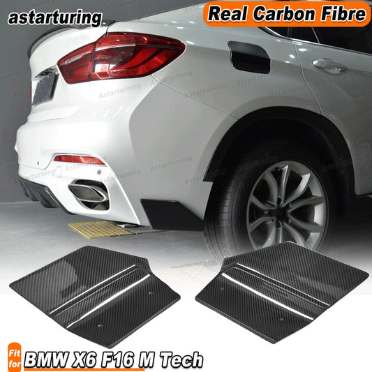 REAL Carbon Rear Splitters Bumper Flaps for BMW X6 F16 M Tech M-Sport 4-D 14-17