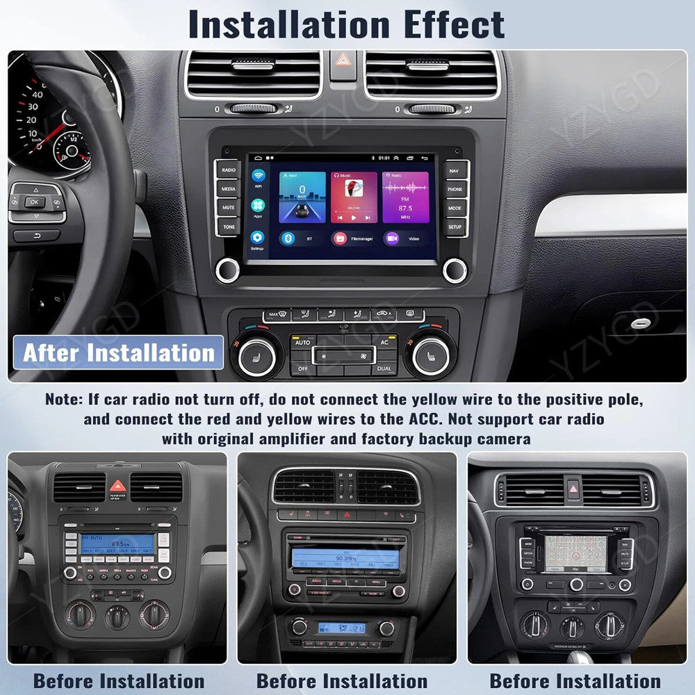 for VW for Volkswagen for Jetta for Passat 7 Android 14 Car Stereo Radio GPS Apple Carplay