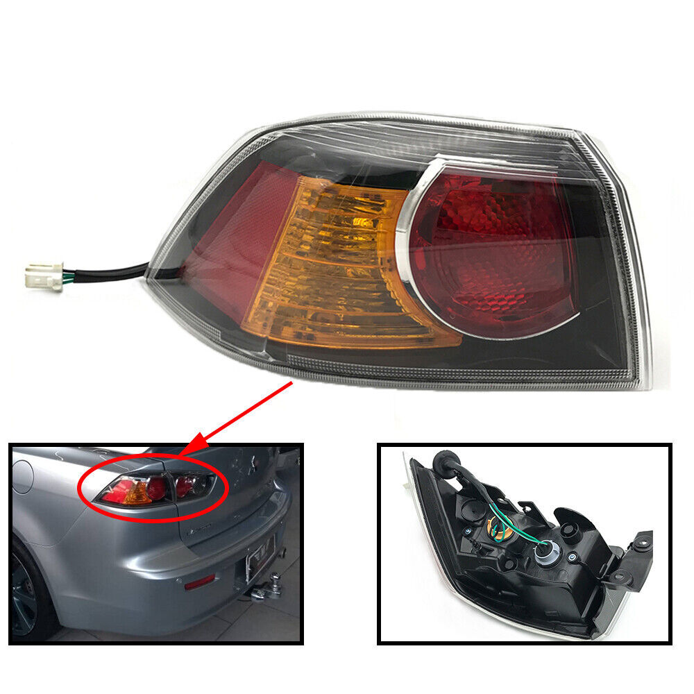 Tail Light Lamp Left Driver Side Fits for Mitsubishi Lancer 2009 2015 MI2804103