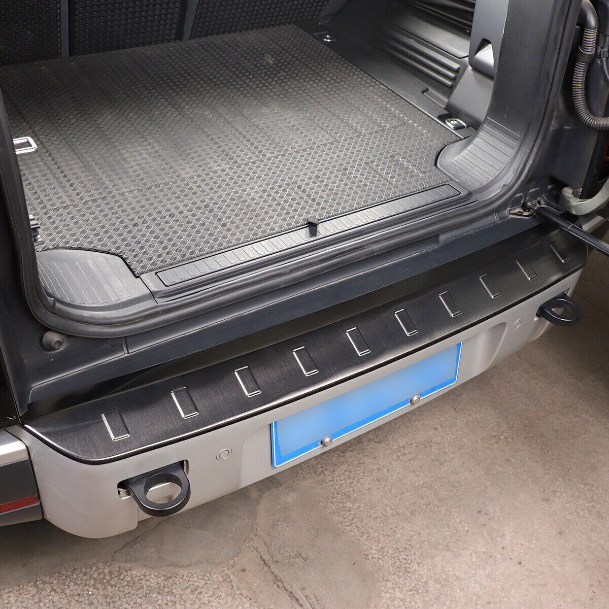 for Land Rover for Defender 2020-24 Black Steel Outer Rear Bumper Protector Guard 1x