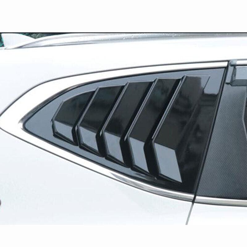 Gloss Black ABS Side Vent Window Scoop Louver Trims for Honda CR-V CRV 2017-2022