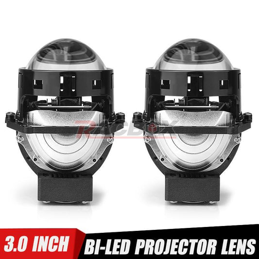 3inch Bi LED Headlight Bi LED Projector Lens 120W High/Low Beam Retrofit 2pcs