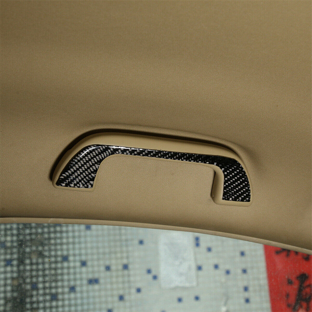 4¡ÁCarbon Fiber Interior Roof Grab Handle Panel Trim for Honda CR-V CRV 2007-2011