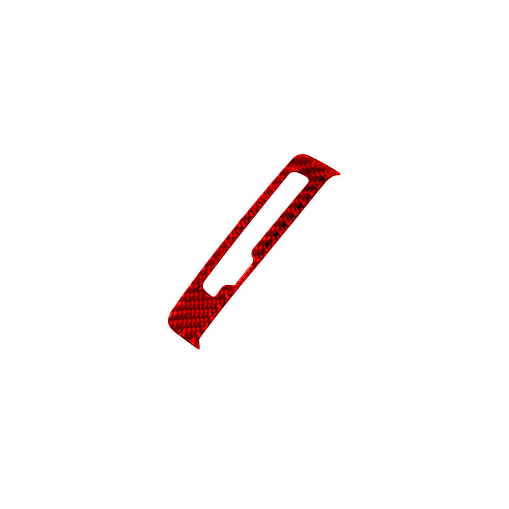Red Carbon Fiber Inner Control Panel Sticker Trim for Audi Q7 2007-2015
