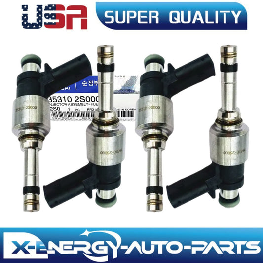 4 for Hyundai for Tucson Santa Fe Sonata for KIA Sorento Sportage 2.5L Fuel Injector