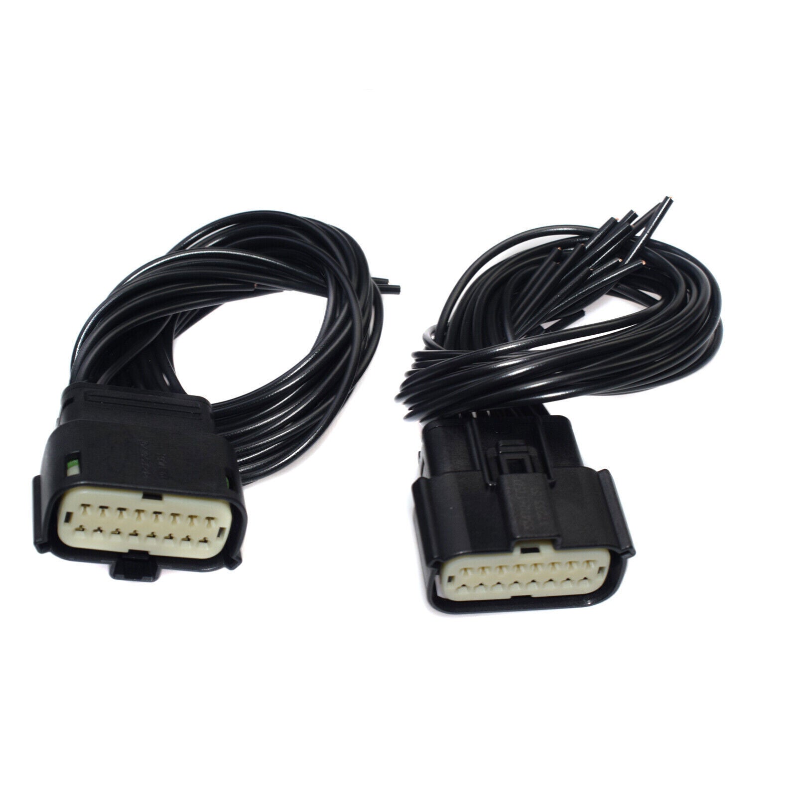 for Jeep Grand Cherokee Xenon HID SRT LED 2PCS Headlight Wiring Harness 16 Pins