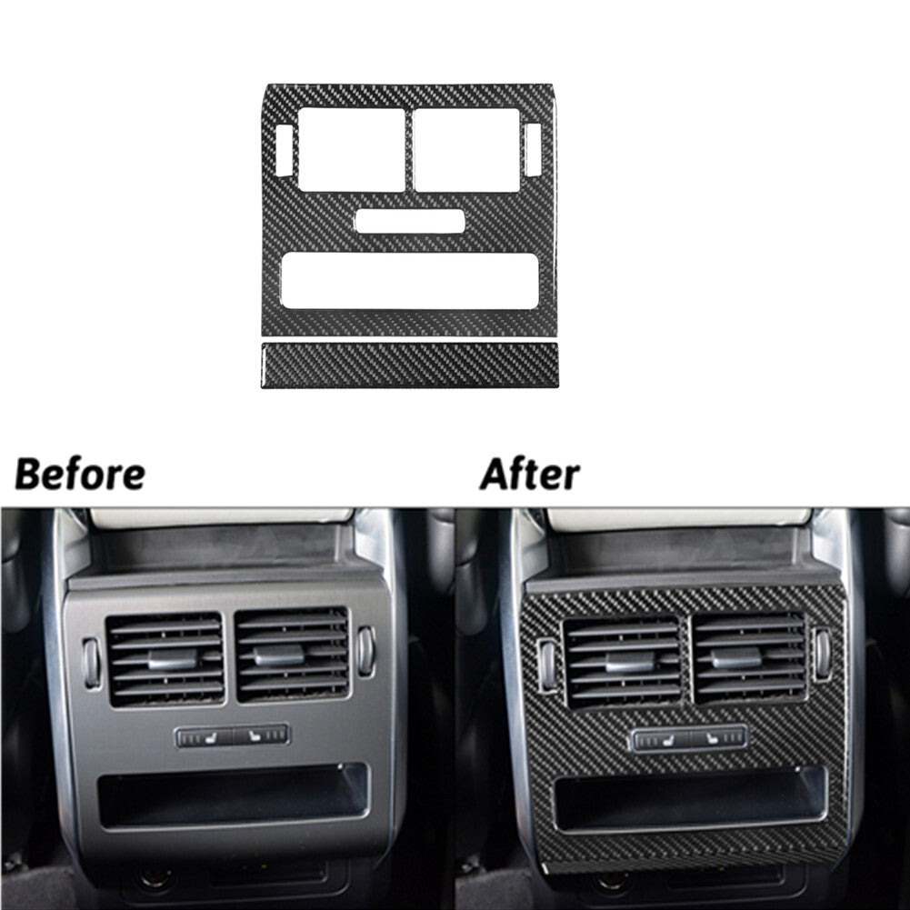 2Pcs Carbon Fiber Rear Air Vent Panel Trim For Land for Range Rover Sport 2014-2017