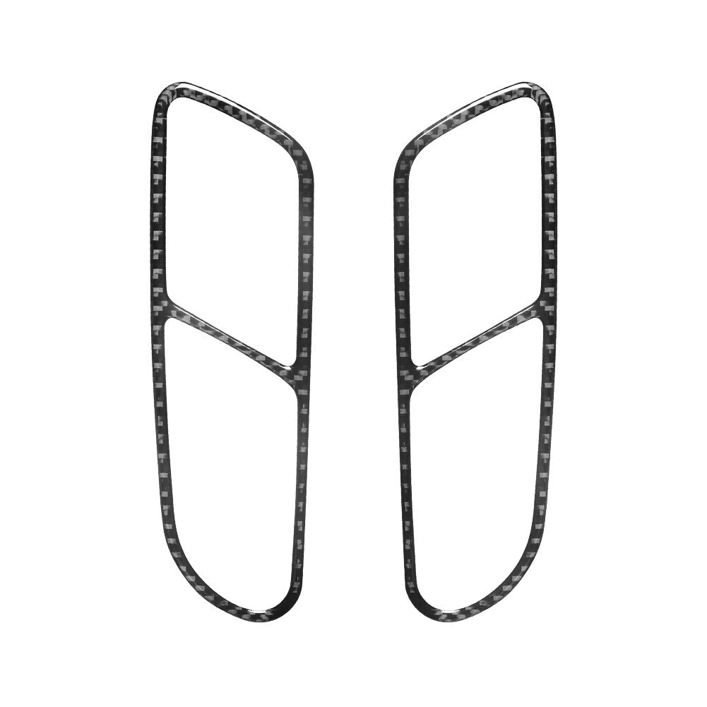 2X Carbon Fiber Rear Door Handle Trim for Volkswagen for Tiguan 2013-2017