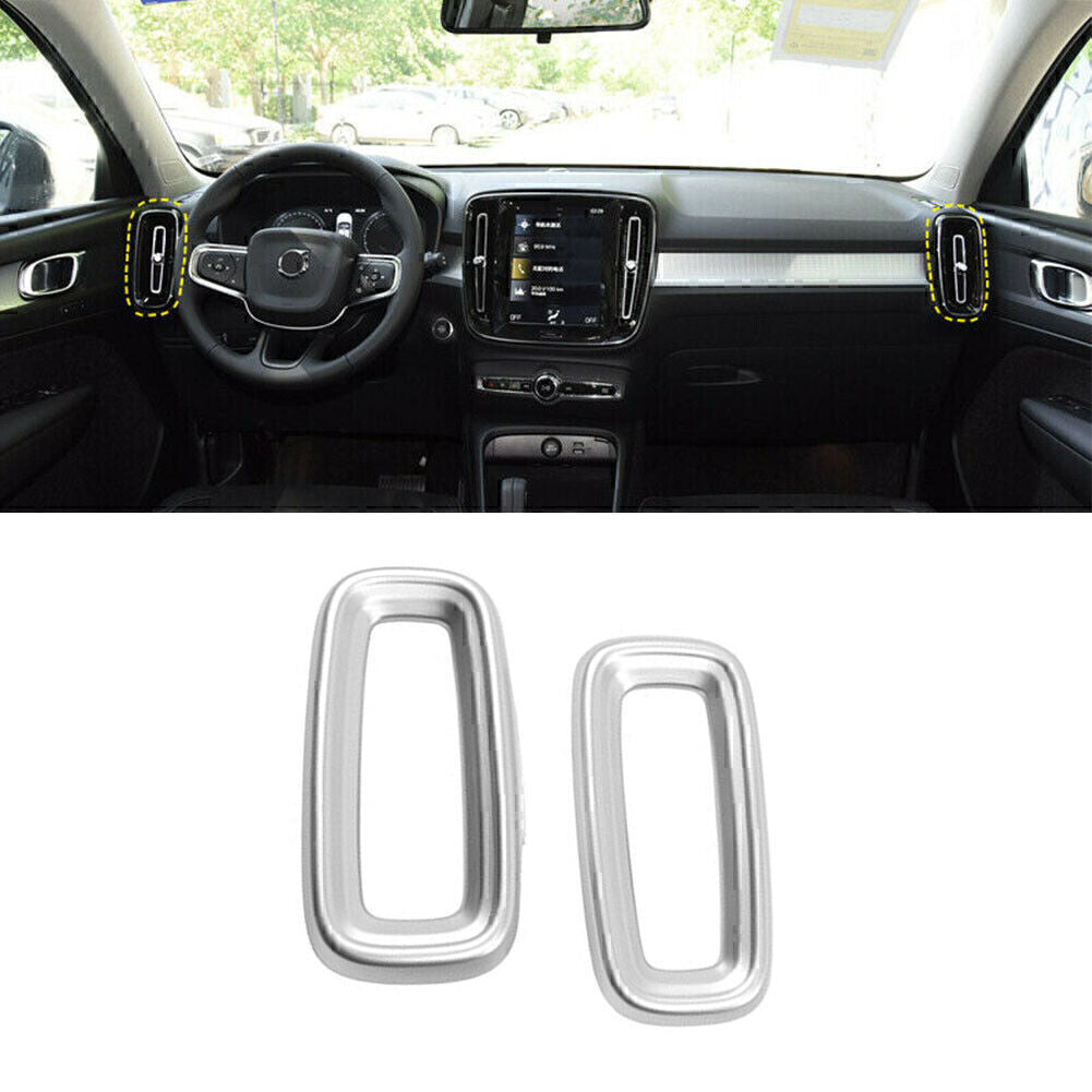 Mattsilber Side Air Vent Outlet Cover Trim ABS F¨¹r for Volvo XC40 2018-2020