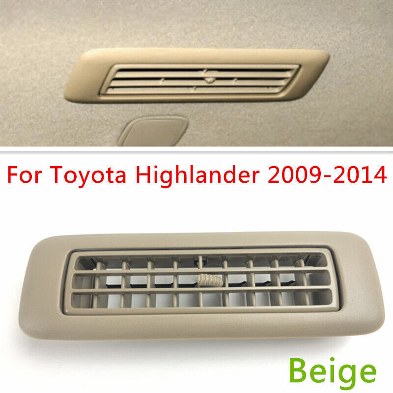 Beige Car Roof Panel Air Conditioner Vent Grille for Toyota Highlander 2009-2014