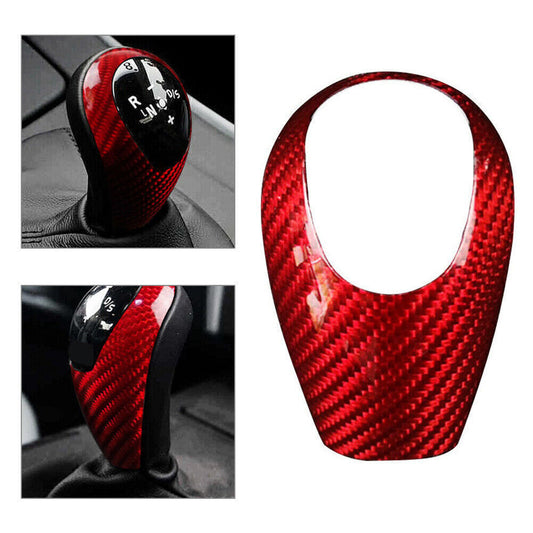 Interior Gear Shift Knob Cover Trim Decor Carbon Fiber for Bmw M Series M3 M5 M6