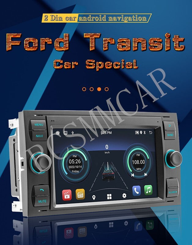 fit for Ford Transit 2007-2024 Car Stereo Radio Android 12 Navi GPS Player 2+32G