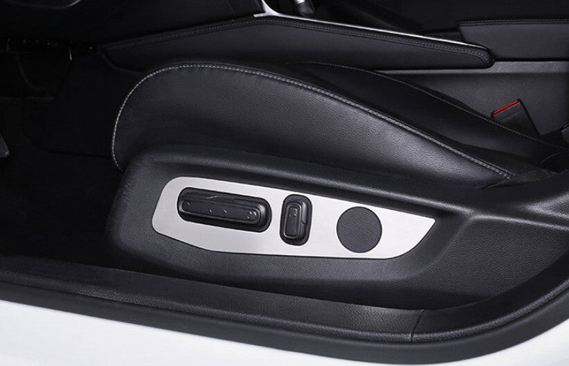 for Seat Adjustment Button Panel Trim for Honda Accord 10TH 18-2022 Silver Titanium