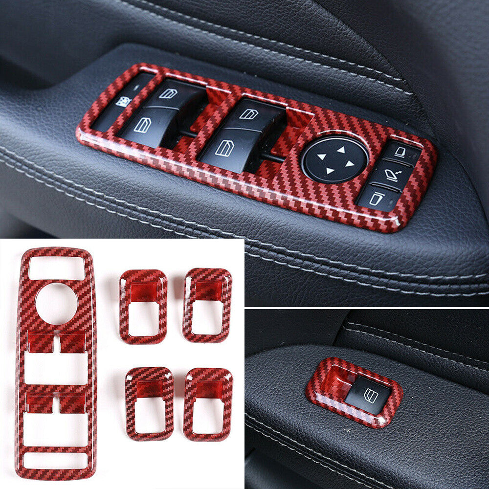 for Benz A B C E GL ML GLK CLA GLA GLS Class ABS Window Lift Switch Button Cover