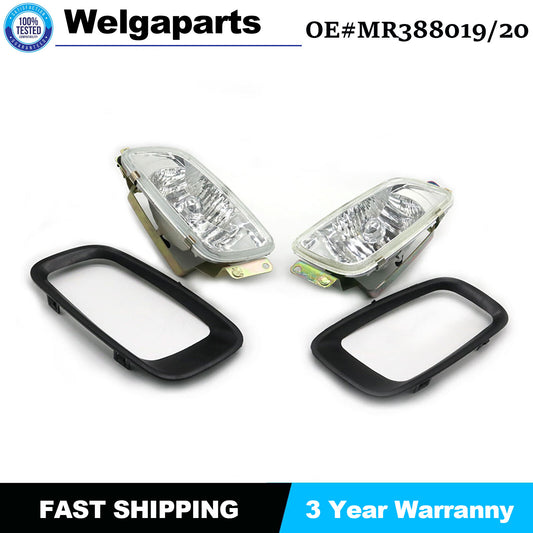 for MITSUBISHI Pajero Montero V73 V75 V77 MR388019/20 Front Fog Light Lamp+Cover