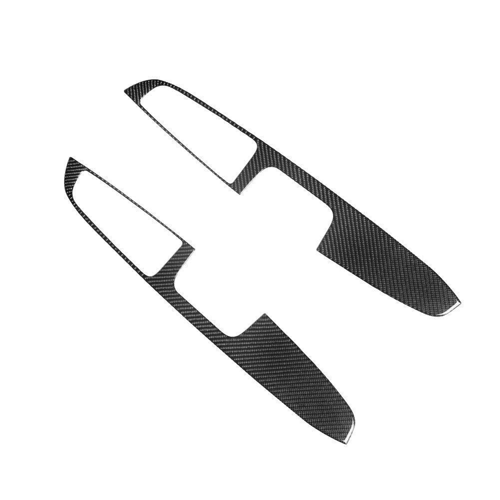 Carbon Fiber Rear Door Window Lift Panel Cover Trim for Chrysler 300 2005-2007