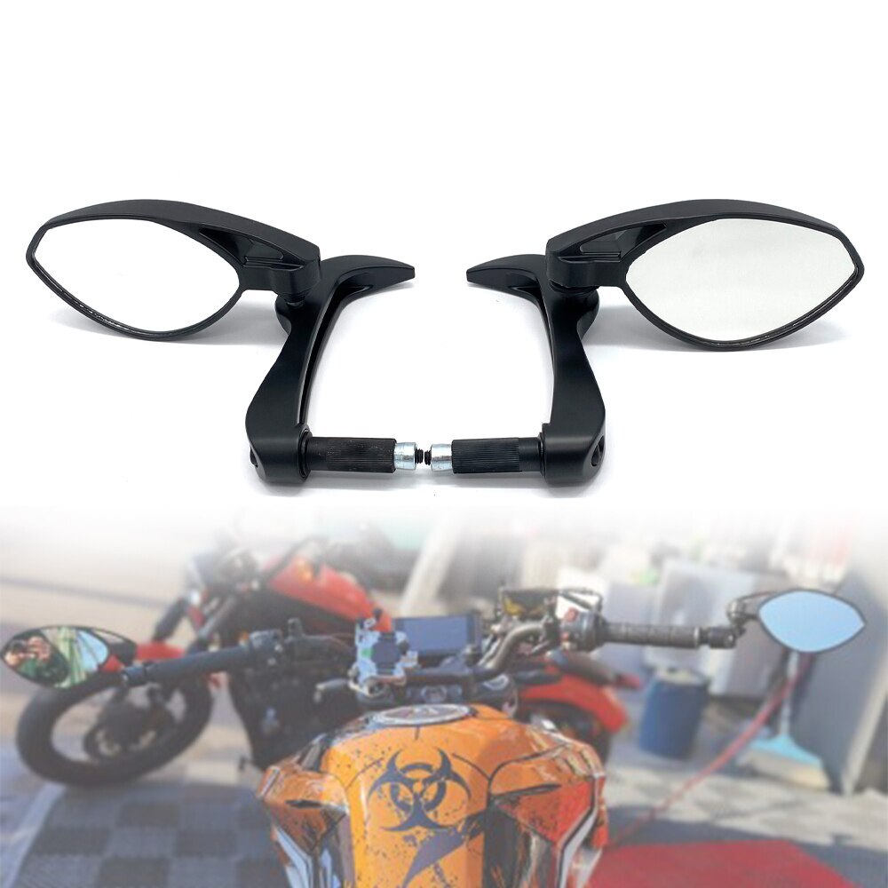 for Honda for Yamaha for Ducati Dirt Bike 7/8/22mm Handle Bar End Rear View Mirrors