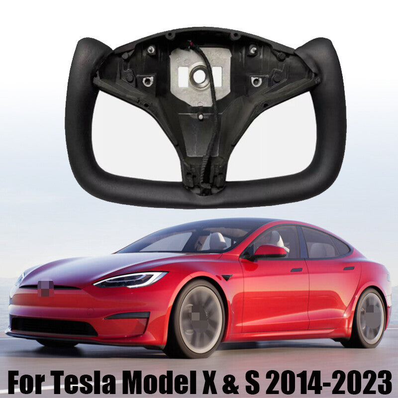 Carbon Fiber Steering Wheel for Tesla Model X S 2014-2023 With Heated