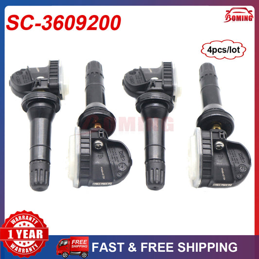 4-pack of new tire pressure sensors SC-3609200 TPMS for BYD Tang DM Song Yuan EV e5 G5