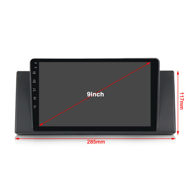 9in Car Wifi Android Multimedia Stereo Radio GPS Navigation 2+16G For E39 E53 X5