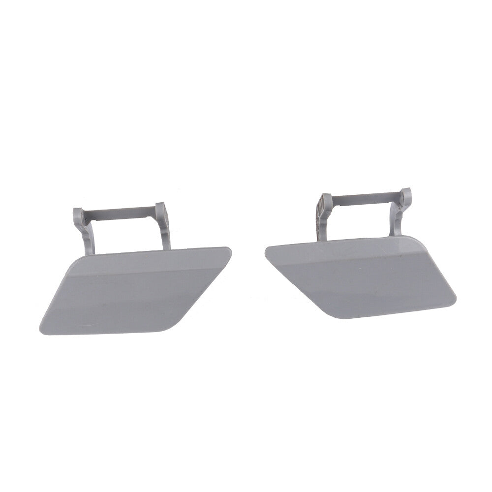 Pair Front Headlight Washer Cover Unpainted for Mercedes W204 C-Class 2012-2015
