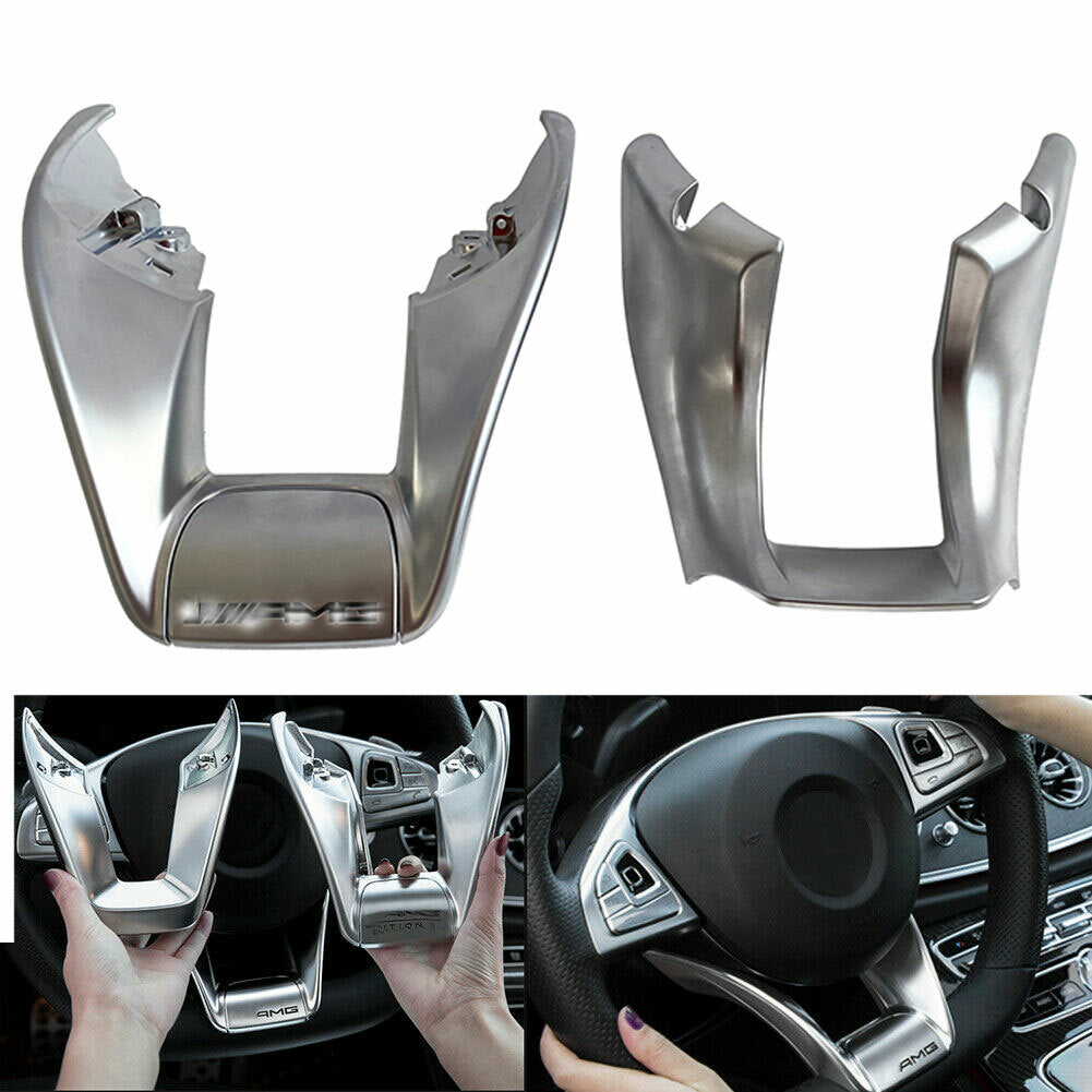 for Mercedes-Benz W117 W213 W218 W205 AMG Style Steering Wheel Low Cover Trim