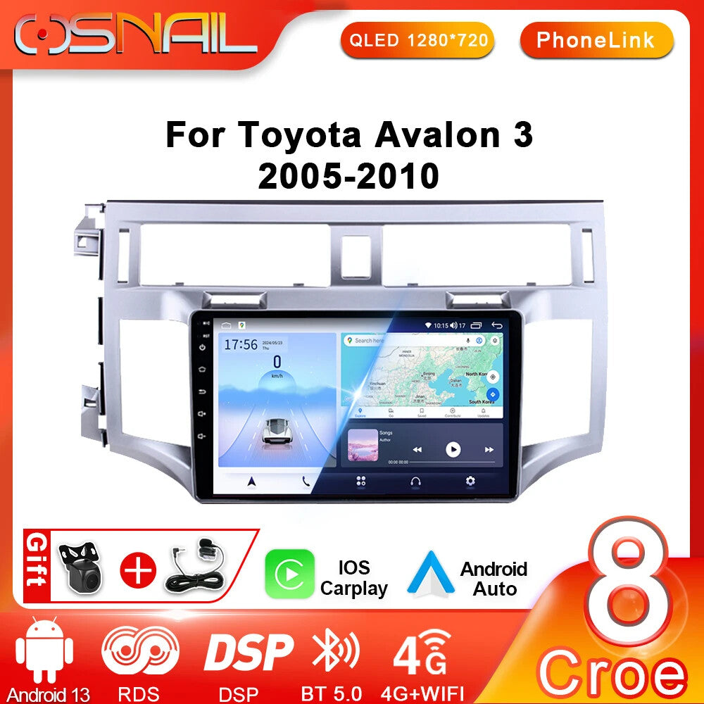 Android CarPlay Car Radio for Toyota for Avalon 3 2005-2010 GPS Stereo Player Screen
