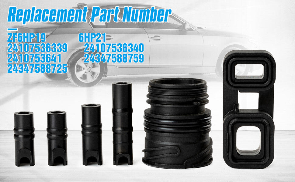 6PCS For 2006 for BMW 325i 3.0L Valve Body To Case Sleeve Seal kit Mechatronic Kit