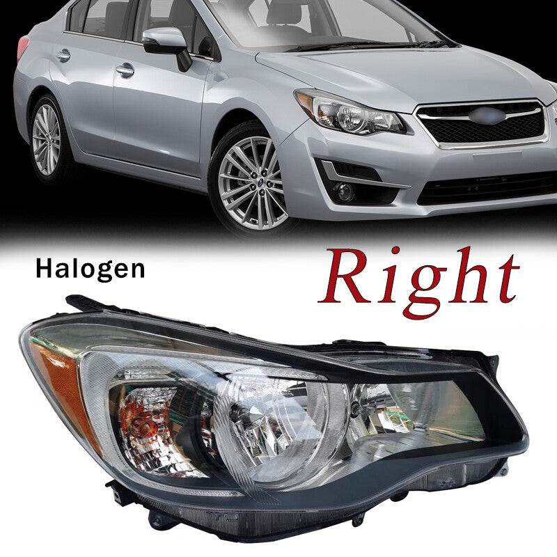 Halogen Headlight Right for Subaru Impreza 2015-16 Halogen 84001fj330 84001fj320
