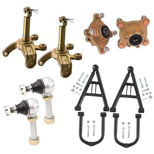 Go-kart front suspension control arm kit, steering wheel, wheels, all-terrain vehicle, off-road vehicle, 110cc, 125cc