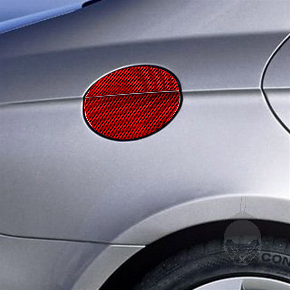 Door Gas Cap Fuel Filler Tank Trim for Benz CLS Class C219 04-09Red Carbon Fiber