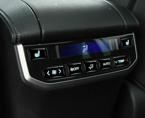 for Toyota Highlander 2020-2022 Black Rear Armrest AC Switch Control Button Trim