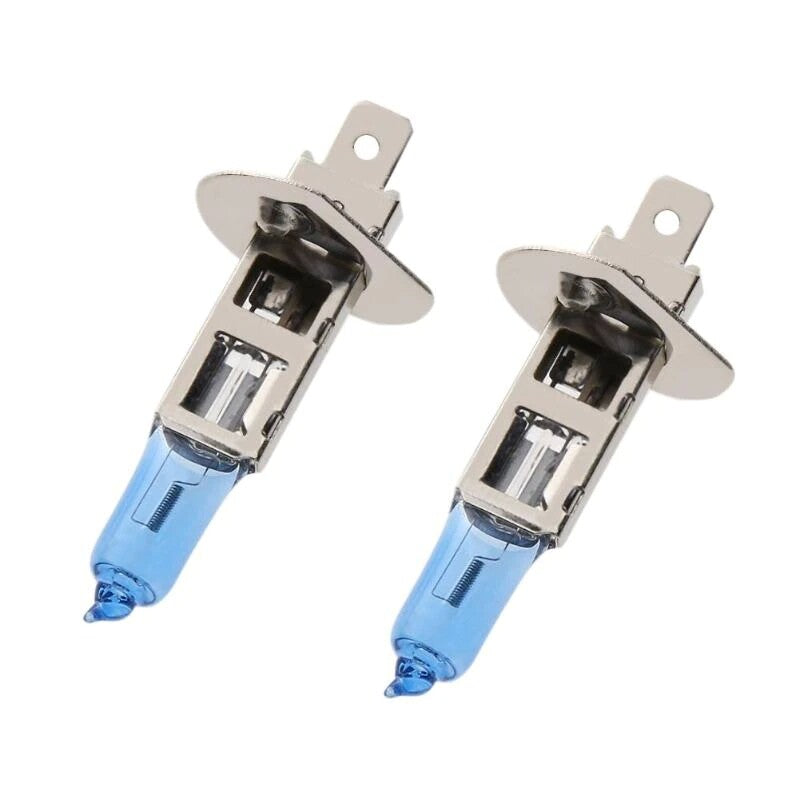 2x H1 Halogen 100W 12V Low/High Beam Headlight/Fog Light Bulbs Xenon White NEW