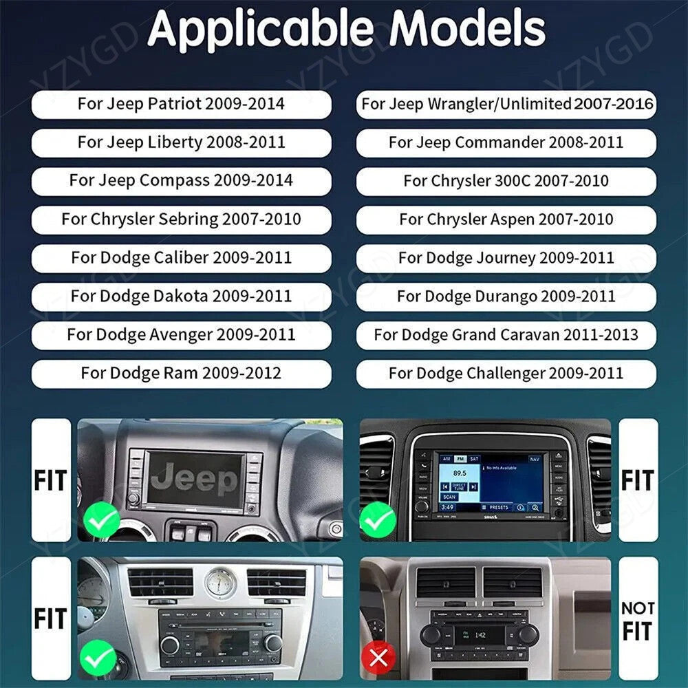 Android Auto Carplay for Dodge Avenger 2009-2011 Stereo Screen Car Radio GPS Nav