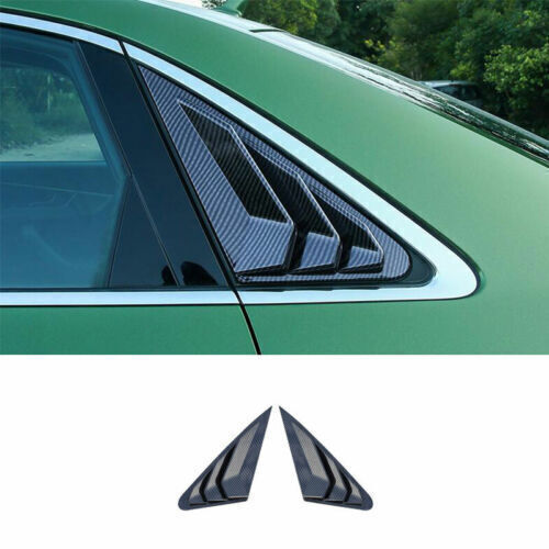 for Audi A4 4S 2017-24 ABS Carbon Fiber Side Window Louver Shutter Cover Trim 2P