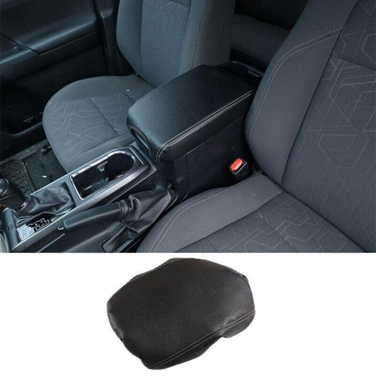 Fit for Toyota Tacoma 2016-2022 Carbon Fiber Leather Armrest Box Holster Trim