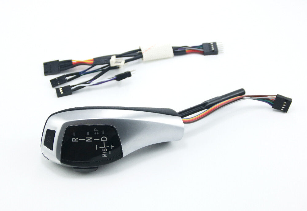 Automatic LED shift blade gear transmission suitable for BMW E90 E92 E93 F30 Silver LHD