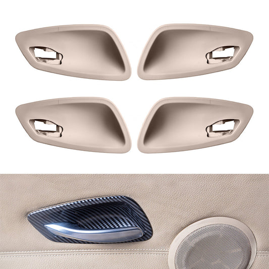 Inner Interior Door Handle Bowl Cover for BMW 3 Series E90 2005-2012 Beige 4PCS