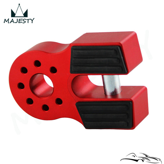 NEW Flatlink Winch Shackle Mount Assembly Assembly UTV ATV Aluminum CNC Red