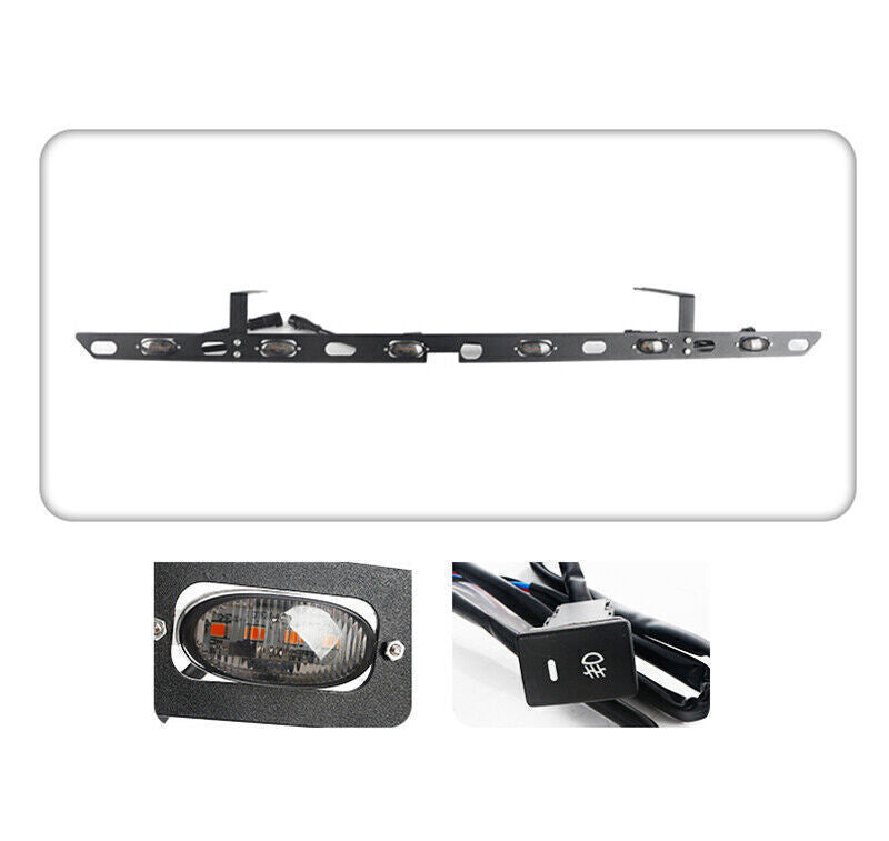for Land Cruiser 2008-2015 Smoked Lens Amber LED Center Grille Running Light Kit