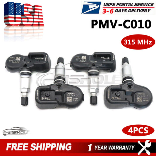 4PCS PMV-C010 Tire Pressure Sensor TPMS for Toyota for Camry for Corolla for Lexus